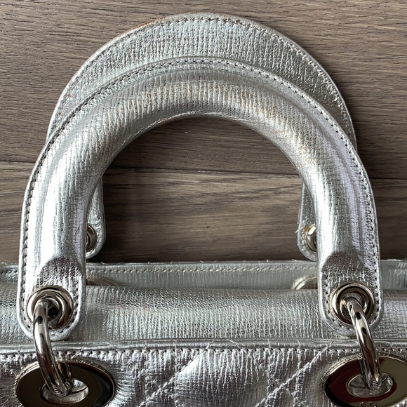 Small Lady DIOR bag silver full set - Picture 7 of 13